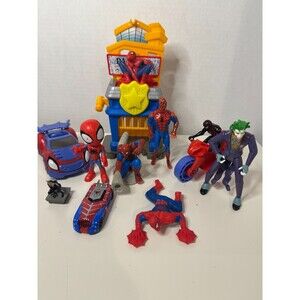 Spider-Man Lot Daily Bugle and Cars